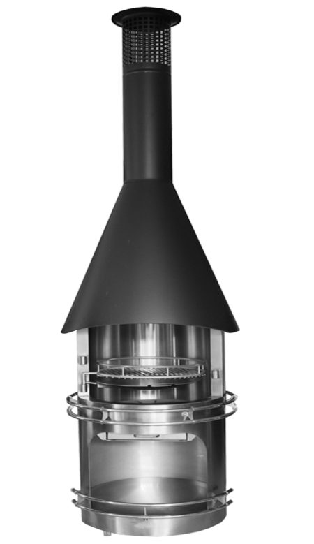 Gartenkamin Terres exclusiv black 90 | Grillkamine & Gartenkamine